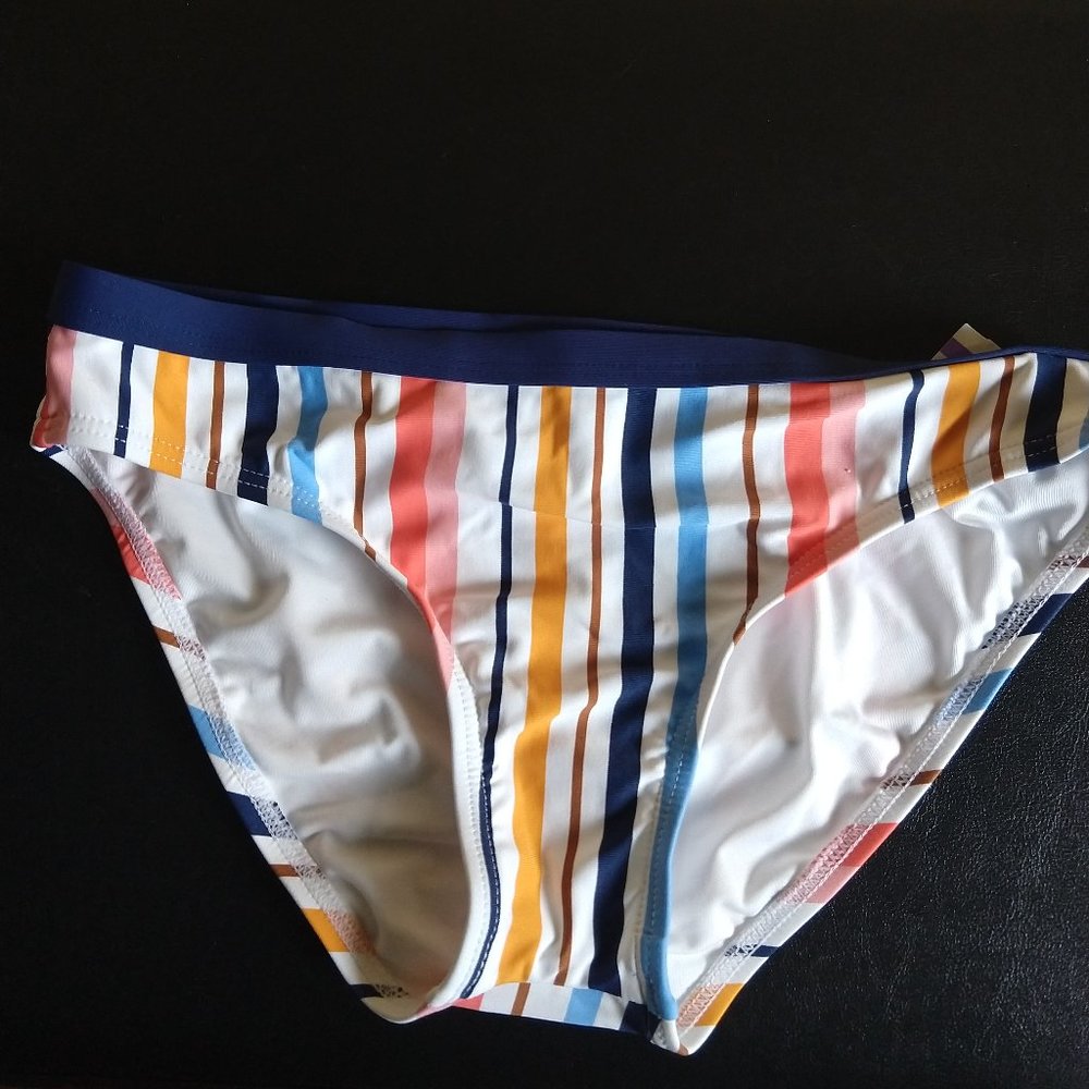 NEXT STRIPES BANDED BIKINI BOTTOM S